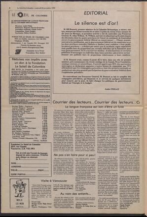 Le Soleil de Colombie, November 28, 1980, page 2