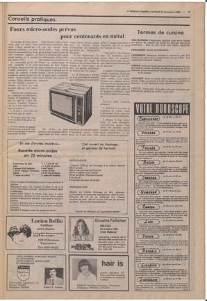 Le Soleil de Colombie, November 21, 1980, page 15