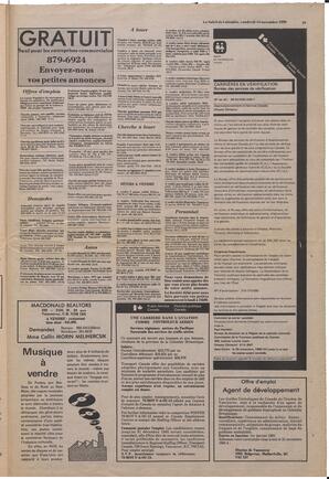 Le Soleil de Colombie, November 14, 1980, page 19