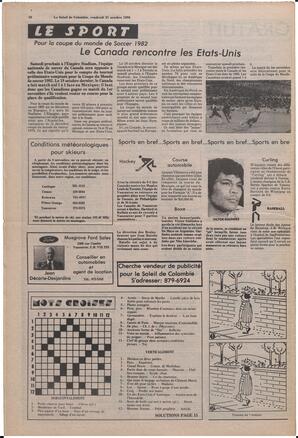 Le Soleil de Colombie, October 31, 1980, page 16