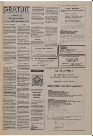 Le Soleil de Colombie, October 31, 1980, page 15