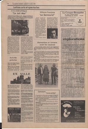 Le Soleil de Colombie, October 17, 1980, page 14