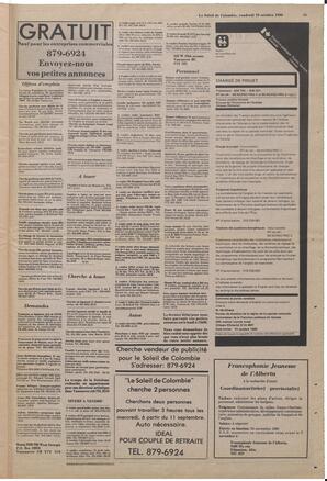 Le Soleil de Colombie, October 10, 1980, page 15