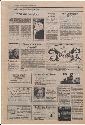 Le Soleil de Colombie, October 10, 1980, page 14