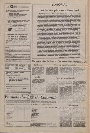Le Soleil de Colombie, October 3, 1980, page 2