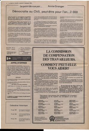 Le Soleil de Colombie, September 19, 1980, page 4