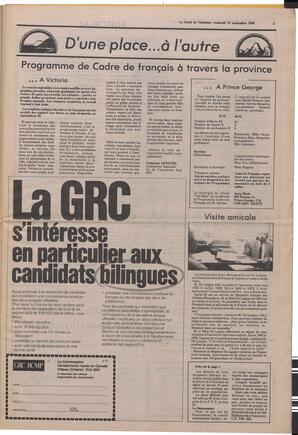 Le Soleil de Colombie, September 12, 1980, page 3