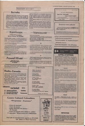 Le Soleil de Colombie, September 5, 1980, page 5