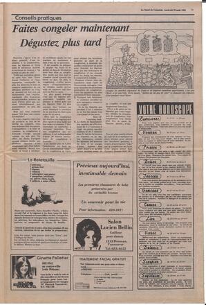 Le Soleil de Colombie, August 22, 1980, page 11