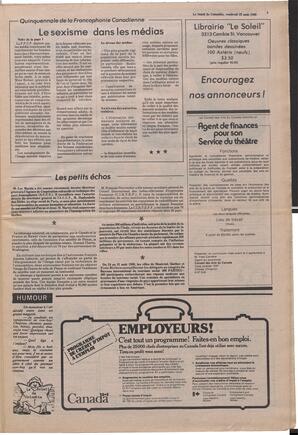 Le Soleil de Colombie, August 22, 1980, page 5