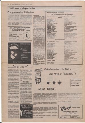 Le Soleil de Colombie, August 15, 1980, page 14