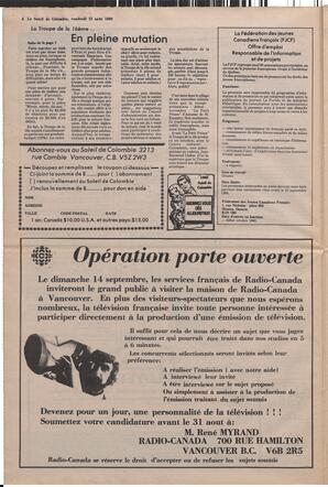 Le Soleil de Colombie, August 15, 1980, page 6