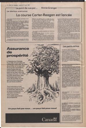 Le Soleil de Colombie, August 15, 1980, page 4
