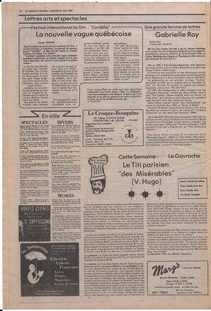 Le Soleil de Colombie, August 1, 1980, page 14