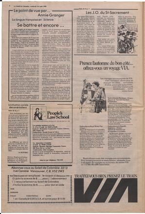 Le Soleil de Colombie, August 1, 1980, page 4
