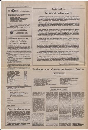 Le Soleil de Colombie, August 1, 1980, page 2