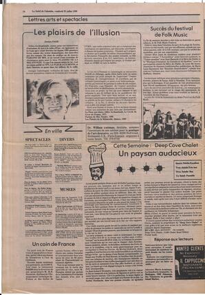 Le Soleil de Colombie, July 25, 1980, page 14