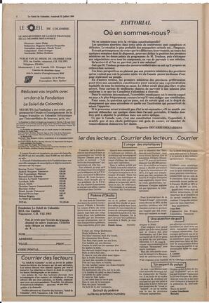Le Soleil de Colombie, July 25, 1980, page 2
