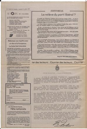 Le Soleil de Colombie, July 11, 1980, page 2