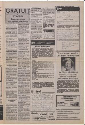 Le Soleil de Colombie, July 4, 1980, page 19