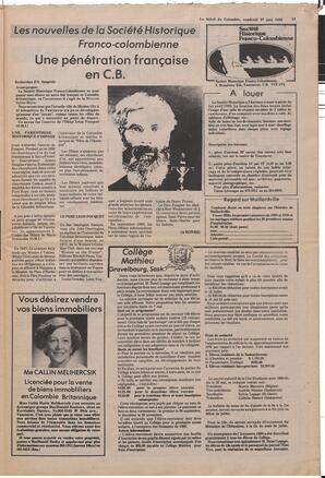 Le Soleil de Colombie, June 27, 1980, page 13