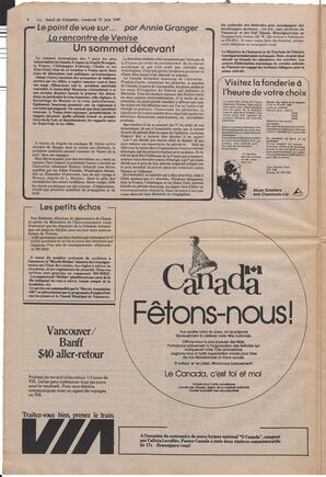 Le Soleil de Colombie, June 27, 1980, page 4