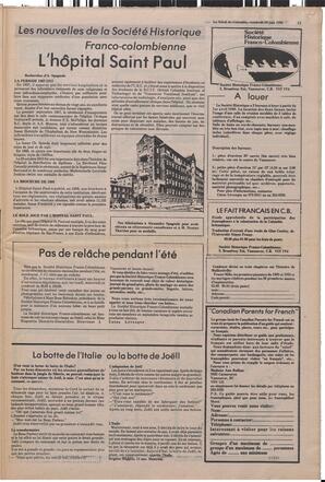 Le Soleil de Colombie, June 20, 1980, page 13