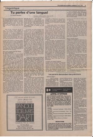 Le Soleil de Colombie, June 20, 1980, page 7