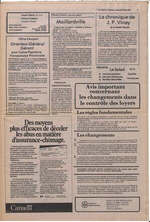Le Soleil de Colombie, June 20, 1980, page 5