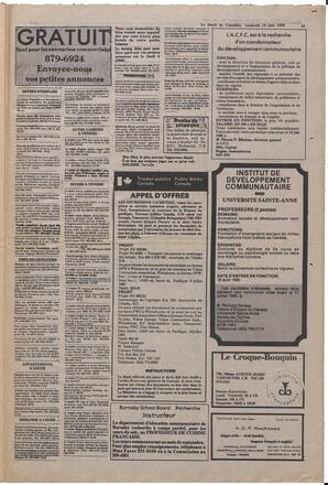 Le Soleil de Colombie, June 13, 1980, page 15