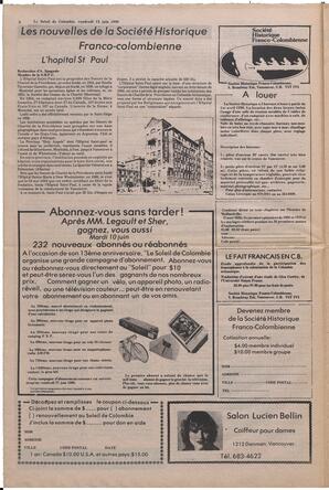 Le Soleil de Colombie, June 13, 1980, page 6