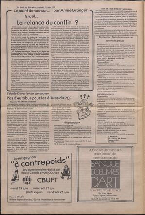 Le Soleil de Colombie, June 13, 1980, page 4