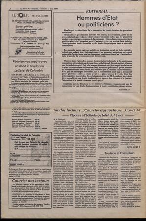 Le Soleil de Colombie, June 13, 1980, page 2