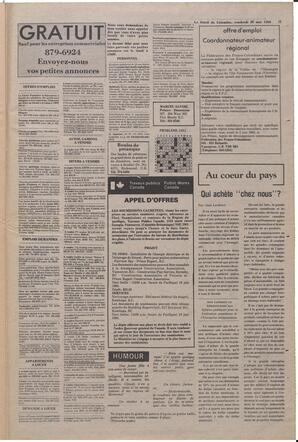 Le Soleil de Colombie, May 30, 1980, page 15