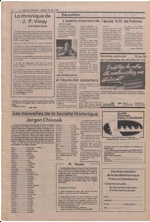 Le Soleil de Colombie, May 30, 1980, page 14