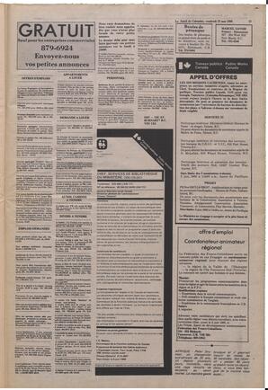 Le Soleil de Colombie, May 23, 1980, page 15