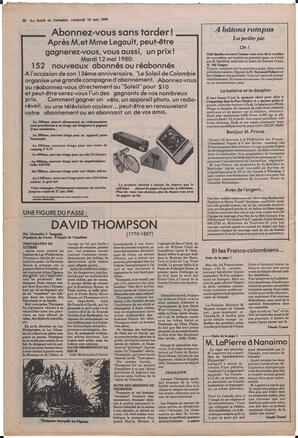 Le Soleil de Colombie, May 16, 1980, page 20