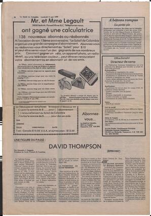 Le Soleil de Colombie, May 9, 1980, page 20