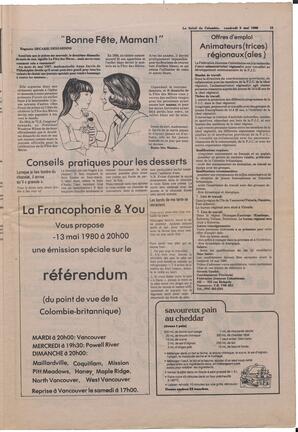 Le Soleil de Colombie, May 9, 1980, page 15