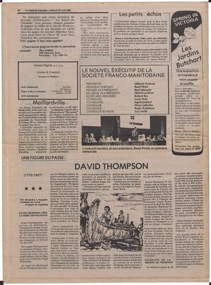Le Soleil de Colombie, April 25, 1980, page 20