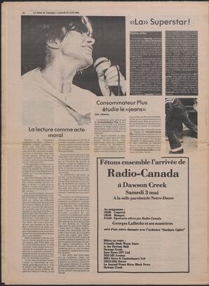 Le Soleil de Colombie, April 25, 1980, page 12