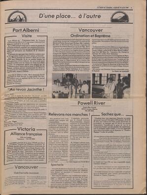 Le Soleil de Colombie, April 18, 1980, page 3