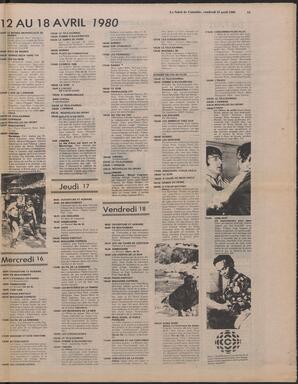Le Soleil de Colombie, April 11, 1980, page 11