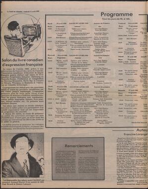 Le Soleil de Colombie, April 11, 1980, page 8