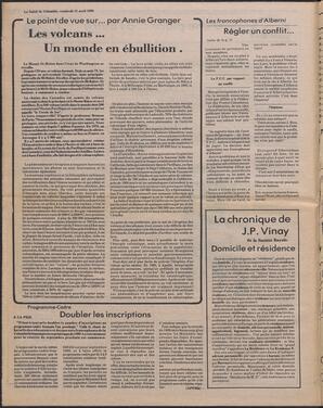 Le Soleil de Colombie, April 11, 1980, page 4