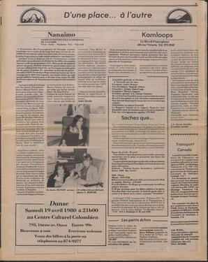 Le Soleil de Colombie, April 11, 1980, page 3