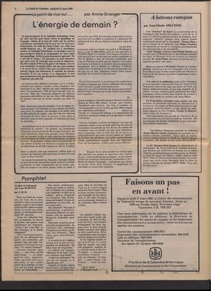 Le Soleil de Colombie, March 21, 1980, page 4