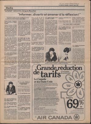 Le Soleil de Colombie, March 7, 1980, page 7