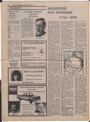 Le Soleil de Colombie, February 29, 1980, page 20