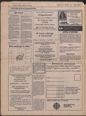 Le Soleil de Colombie, February 1, 1980, page 18
